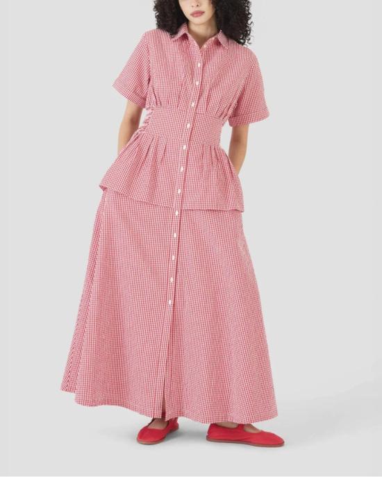  Rosie Assoulin 롱 원피스 로지 아술린 부기 우기 버글 보이 드레스 레드 - OTHER BRANDS