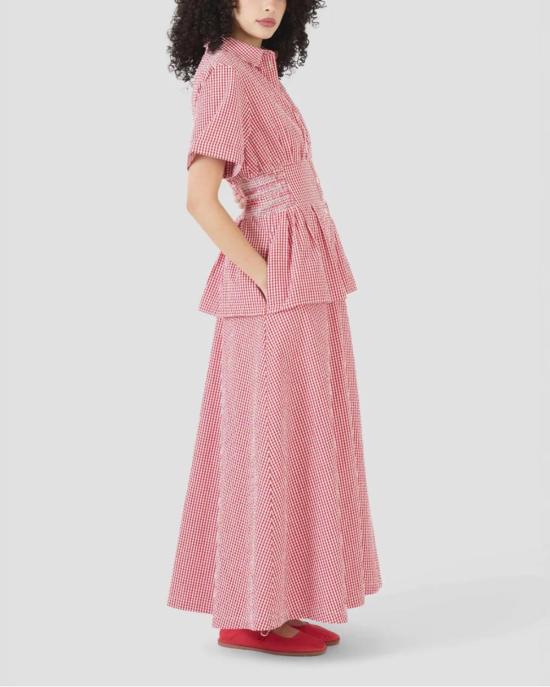  Rosie Assoulin 롱 원피스 로지 아술린 부기 우기 버글 보이 드레스 레드 - OTHER BRANDS