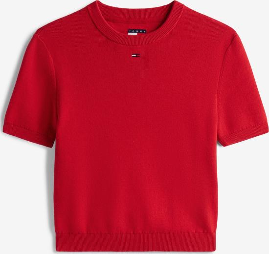  타미힐피거 에센셜 숏슬리브 스웨터 DW19336 XLE SAPPHIRERED DOM