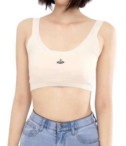  비비안웨스트우드 민소매 티셔츠 1803003ZY001VA408 OFF WHITE DOM