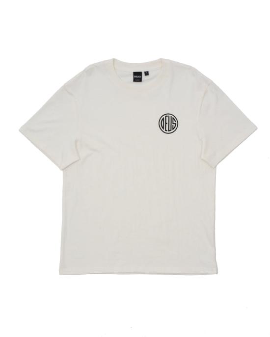  데우스 반팔 티셔츠 DMF241743VWH VINTAGE WHITE DOM