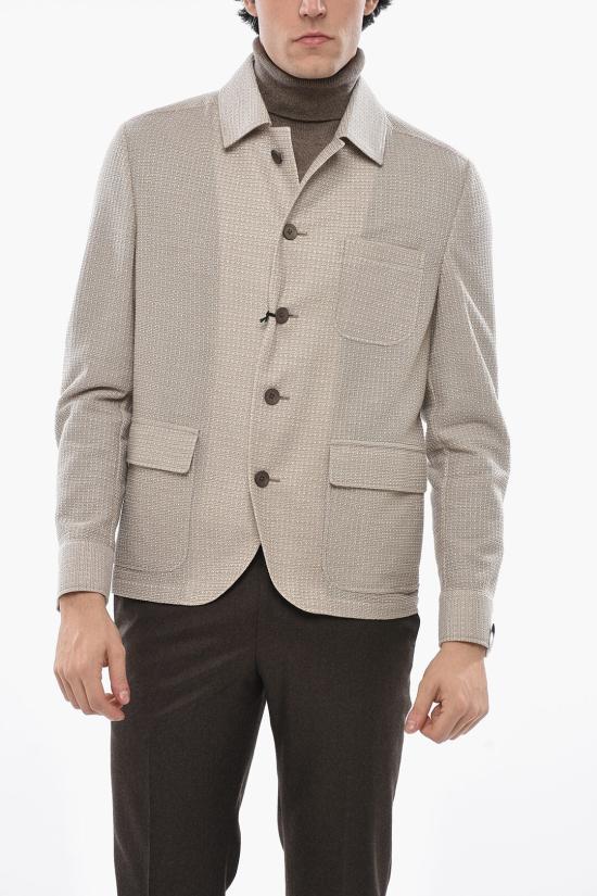  꼬르넬리아니 긴팔 셔츠 89XH50 2116826 036 Beige