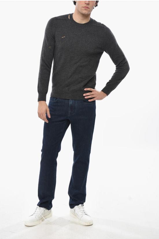  알렉산더 맥퀸 스웨터 438557 Q1JBU 1134 Gray - ALEXANDER MCQUEEN