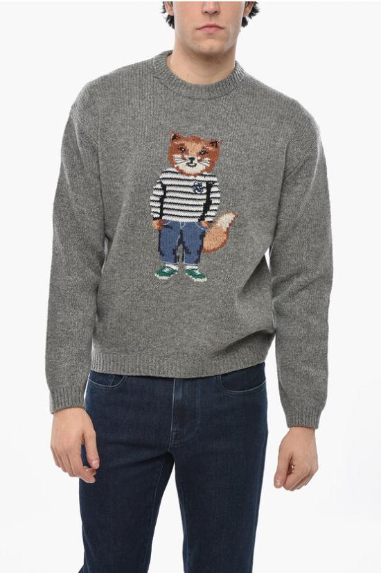  메종키츠네 스웨터 NM00809KH0002 H131 Gray