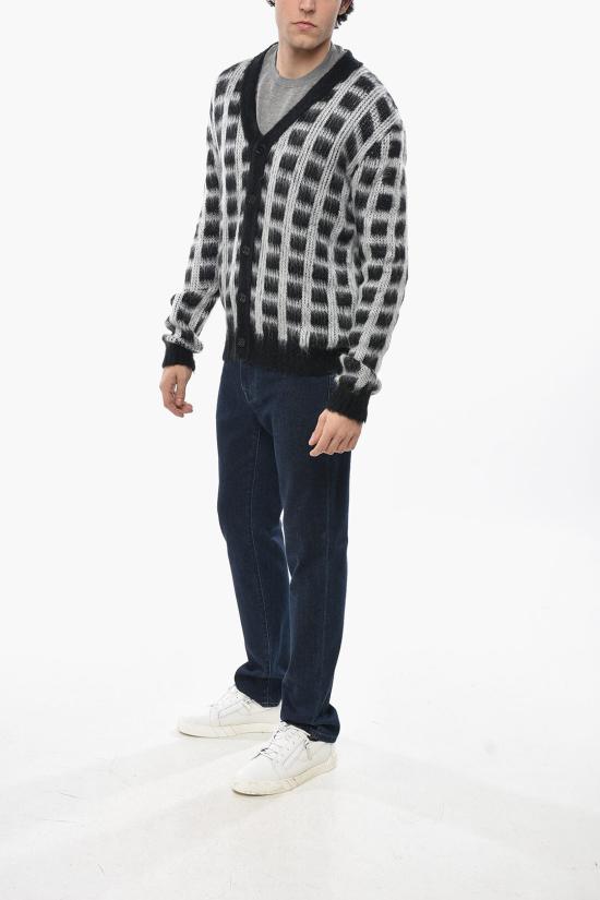  마르니 가디건 CDMG0115Q0 UFU161 CHN99 Black White - MARNI