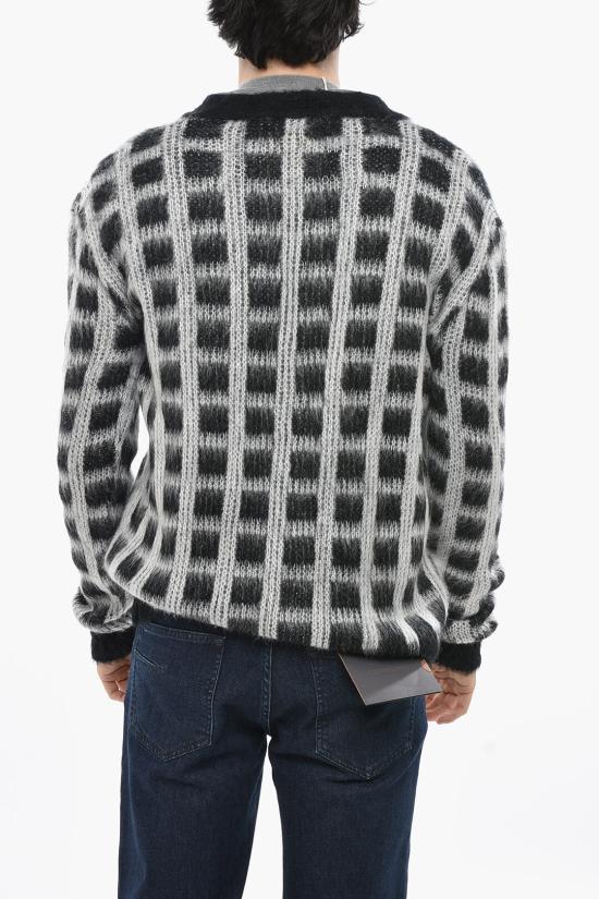  마르니 가디건 CDMG0115Q0 UFU161 CHN99 Black White - MARNI