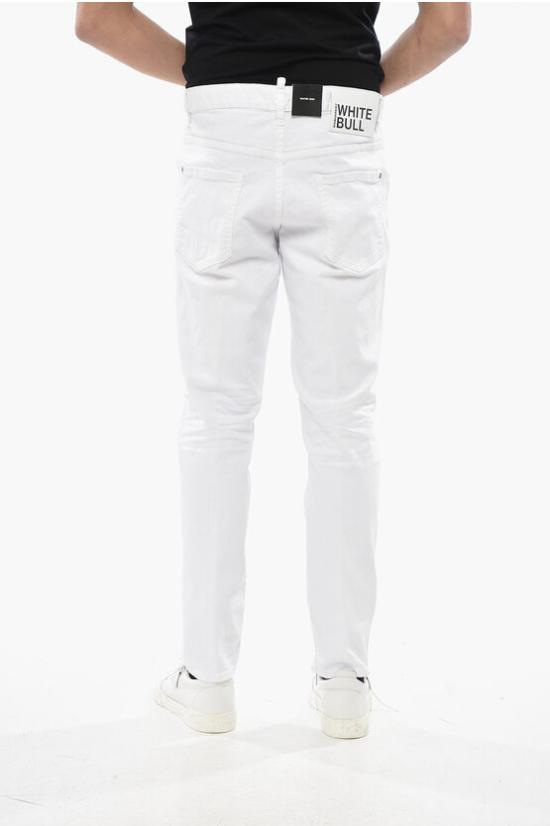  디스퀘어드2 데님 팬츠 S74LB1379 S39781 100 White - DSQUARED2