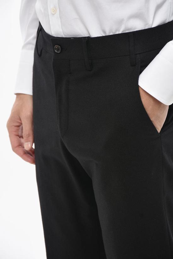  꼬르넬리아니 스트레이트 팬츠 944579 9418512 020 Black - CORNELIANI