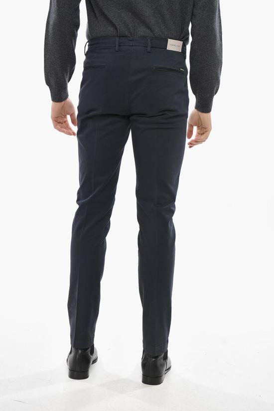  꼬르넬리아니 치노 팬츠 944ED7 9420133 001 Blue - CORNELIANI