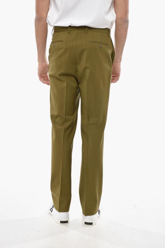  꼬르넬리아니 스트레이트 팬츠 935Z93 9368446 050 Green - CORNELIANI