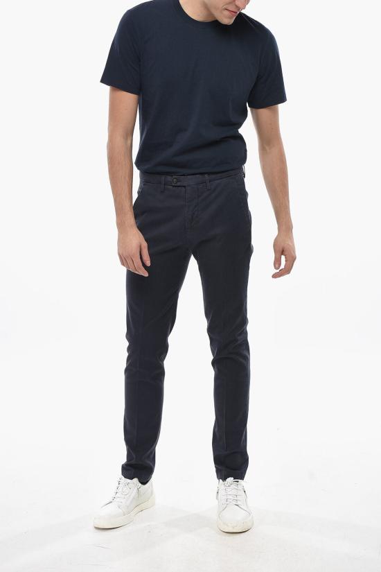  꼬르넬리아니 치노 팬츠 944ED7 9420132 001 Blue - CORNELIANI