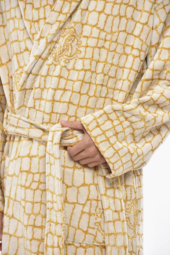  로베르토 카발리 비치용품 COCCO GOLD SC 001 Bianco Giallo - ROBERTO CAVALLI