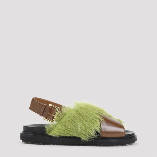 26SS 마르니 샌들 FBMS018101 P7614 ZP084 BROWN LIME