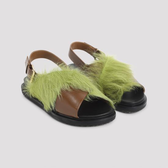 26SS 마르니 샌들 FBMS018101 P7614 ZP084 BROWN LIME - MARNI