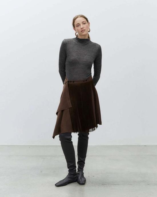  알리지 숏 스커트 알리시 숏 프린지 스커트 - ALYSI