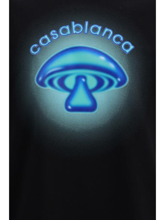 26SS 카사블랑카 반팔 티셔츠 MSP26JTS00112 BLACK - CASABLANCA