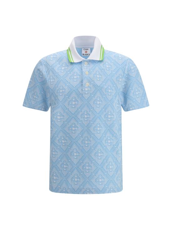 26SS 카사블랑카 폴로 티셔츠 MSP26JTP46601 PALEBLUEWH LIGHT BLUE
