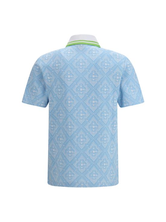 26SS 카사블랑카 폴로 티셔츠 MSP26JTP46601 PALEBLUEWH LIGHT BLUE - CASABLANCA