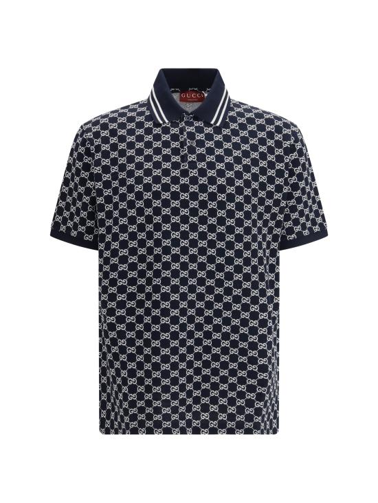 26SS 구찌 코튼 피케 자카드 폴로 셔츠 788024XJHH7 4137 MULTICOLOUR