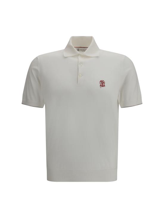 26SS 브루넬로 쿠치넬리 폴로 티셔츠 M29800195 CON63 WHITE