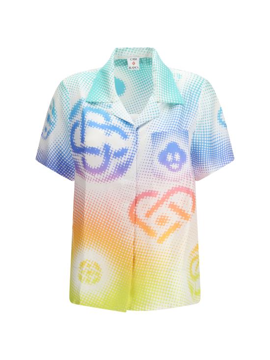 26SS 카사블랑카 블라우스 WSP26SH20002 HALFTONELO MULTICOLOUR