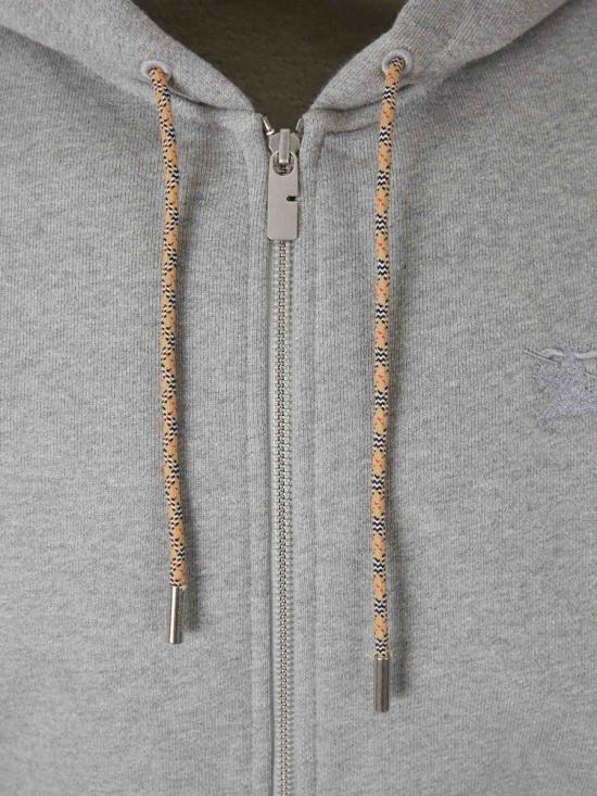 26SS 버버리 후드 티셔츠 8120756 A2142PALE GREY MELANGE - BURBERRY