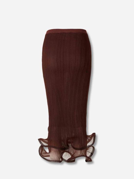 26SS 심카이 미디 스커트 126 3016 K MAHOGANY Red - SIMKHAI