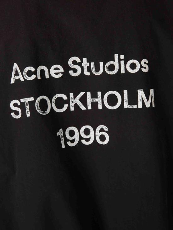 26SS 아크네 스튜디오 로고 지퍼 자켓 B90863 900BLACK Black - ACNE STUDIOS