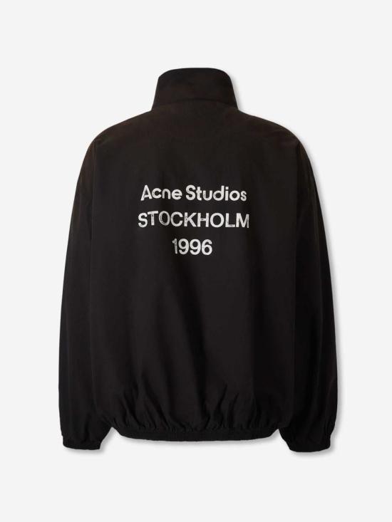 26SS 아크네 스튜디오 로고 지퍼 자켓 B90863 900BLACK Black - ACNE STUDIOS