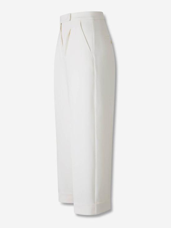 26SS 막스마라 스트레이트 팬츠 2611131111600 BLANCO LANA WHITE - MAX MARA