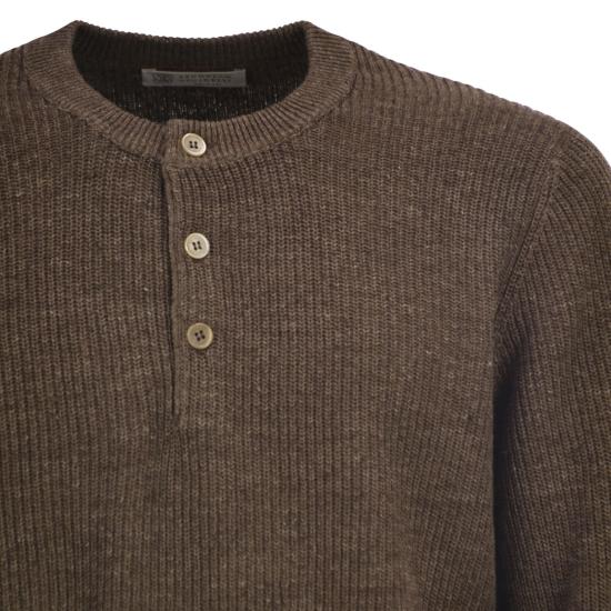 26SS 브루넬로 쿠치넬리 폴로 티셔츠 M2L707711 BROWN - BRUNELLO CUCINELLI