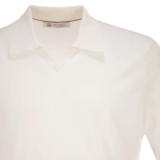 26SS 브루넬로 쿠치넬리 폴로 티셔츠 M29800145 WHITE - BRUNELLO CUCINELLI