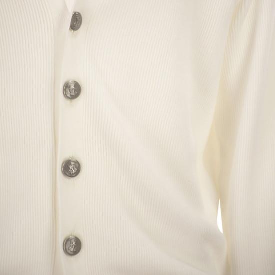 26SS 브루넬로 쿠치넬리 잉글리시 립 가디건 M29400116 WHITE - BRUNELLO CUCINELLI