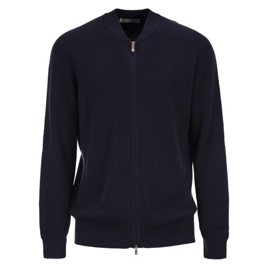 26SS 브루넬로 쿠치넬리 집업 니트 M29400006 BLUE