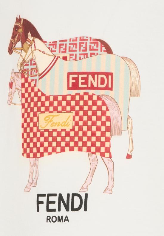 26SS [키즈] 펜디 티셔츠 JMI498 7AJ F0TU9 IVORY - FENDI