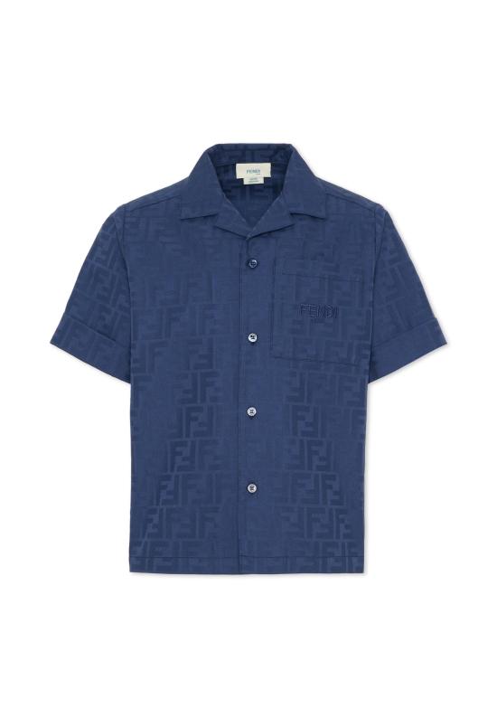 26SS [키즈] 펜디 셔츠 JMC202 AS64 F1I11 BLUE