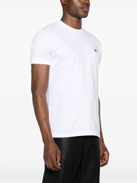 26SS 비비안웨스트우드 클래식 ORB 로고 티셔츠 3G010013J001M A401 WHITE - VIVIENNE WESTWOOD