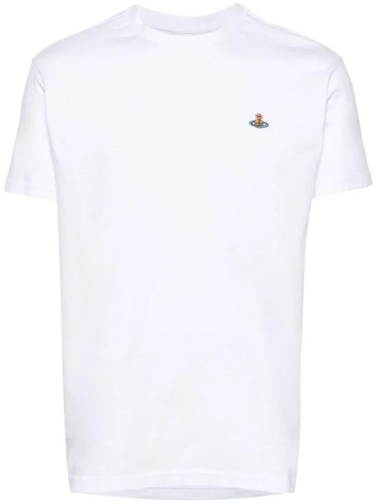 26SS 비비안웨스트우드 클래식 ORB 로고 티셔츠 3G010013J001M A401 WHITE