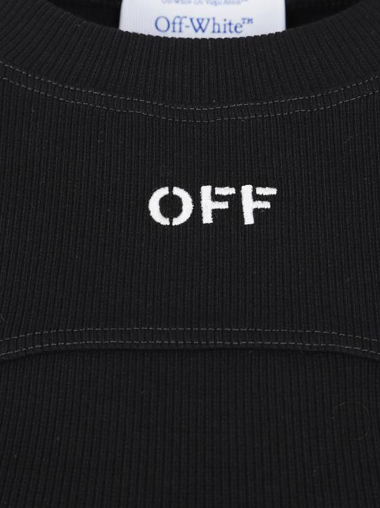 26SS 오프화이트 민소매 티셔츠 OWAD236C99JE R001 1001 BLACK WHITE - OFF WHITE