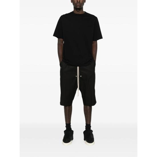 26SS 릭 오웬스 반팔 티셔츠 RU01F2232 JA 09 BLACK - RICK OWENS