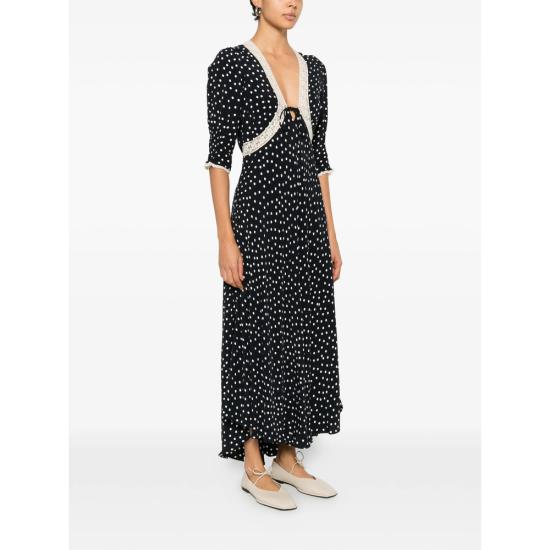 26SS 릭소 롱 원피스 AMINA LADNA BLACK WHITE - RIXO