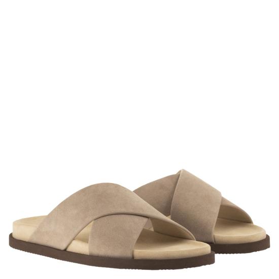 26SS 브루넬로 쿠치넬리 뮬/슬리퍼 MZUSOLY327 BEIGE - BRUNELLO CUCINELLI