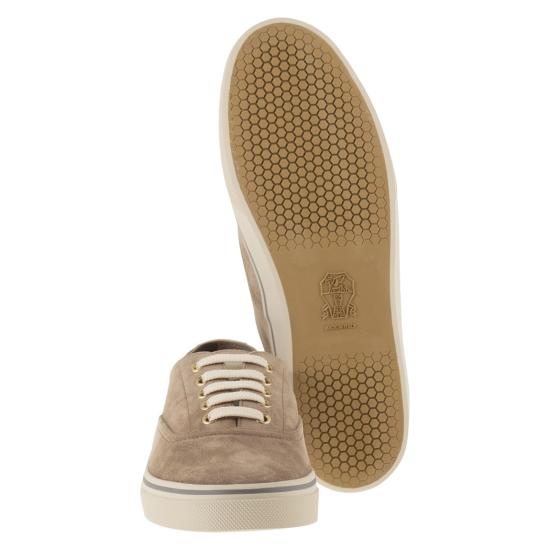 26SS 브루넬로 쿠치넬리 스니커즈 MZUPIGZ334 BEIGE - BRUNELLO CUCINELLI
