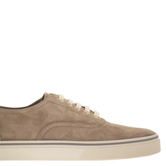 26SS 브루넬로 쿠치넬리 스니커즈 MZUPIGZ334 BEIGE - BRUNELLO CUCINELLI