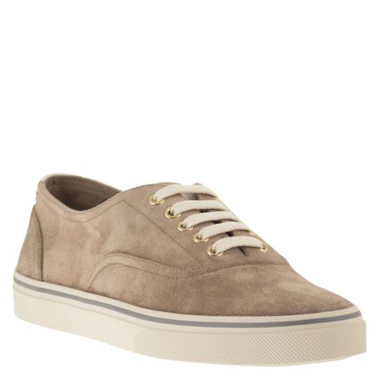 26SS 브루넬로 쿠치넬리 스니커즈 MZUPIGZ334 BEIGE - BRUNELLO CUCINELLI