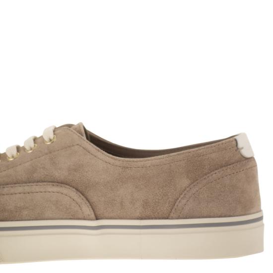 26SS 브루넬로 쿠치넬리 스니커즈 MZUPIGZ334 BEIGE - BRUNELLO CUCINELLI