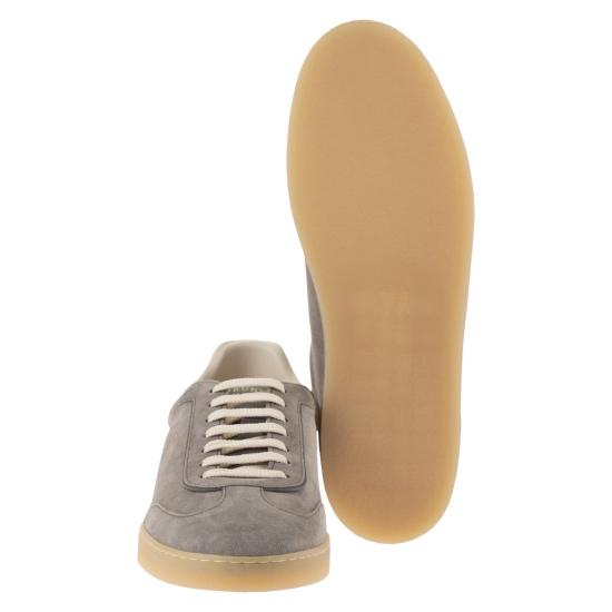 26SS 브루넬로 쿠치넬리 스니커즈 MZUMGLJ336 GREY - BRUNELLO CUCINELLI