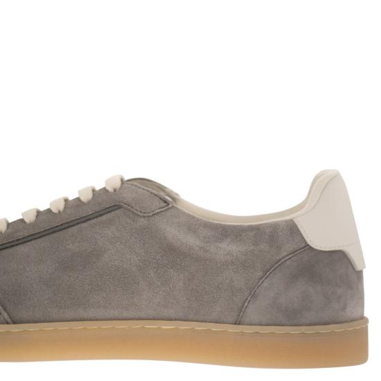 26SS 브루넬로 쿠치넬리 스니커즈 MZUMGLJ336 GREY - BRUNELLO CUCINELLI