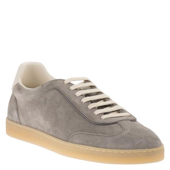 26SS 브루넬로 쿠치넬리 스니커즈 MZUMGLJ336 GREY - BRUNELLO CUCINELLI