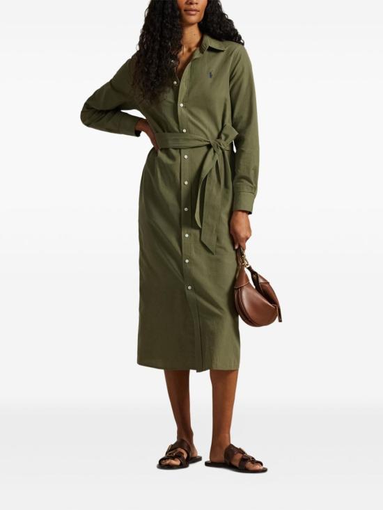 26SS 폴로 랄프로렌 미디 원피스 211A96346 001 Green - POLO RALPH LAUREN
